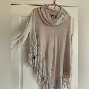 Free People sleeved poncho